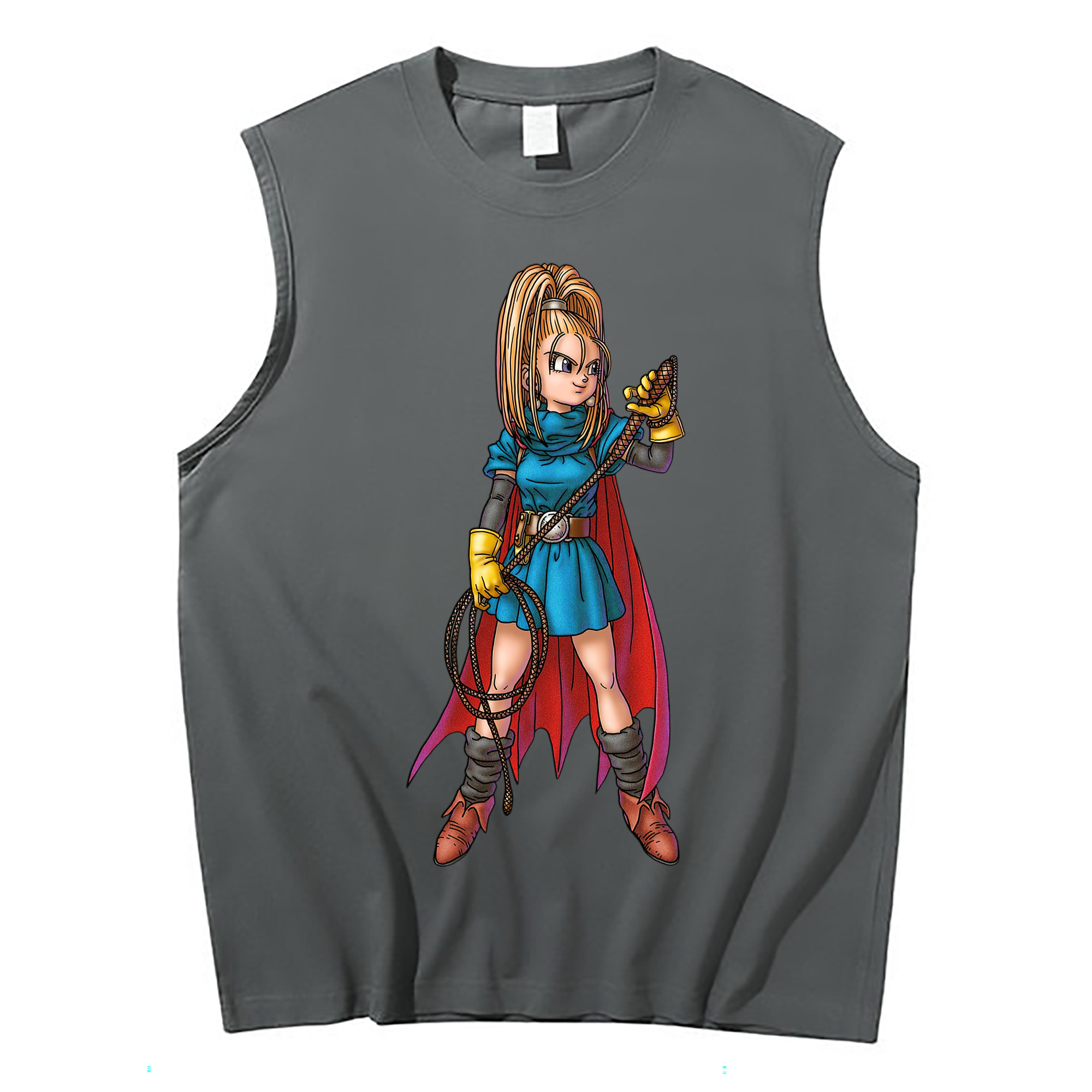 （画像用） ドラゴンクエスト Doragon Kuesuto Dragon Quest コットン100％タンクトップ（フロントプリント）